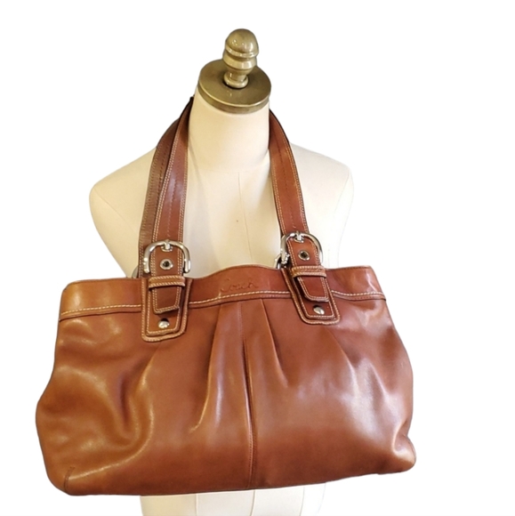 Coach Handbags - Coach brown large tote leather  shoulder bag